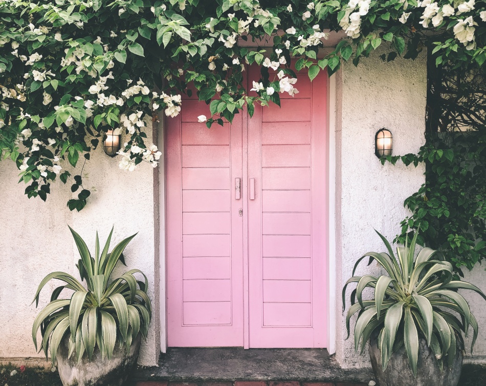 ružičasta vrata 